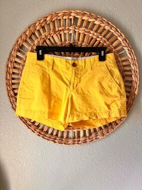 Old Navy Bright Yellow Women's Cotton Bermuda Shorts